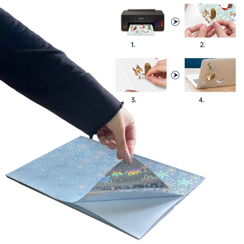 Folie printabila inkjet Snowflake sticker A4, 20 coli - imagine 7